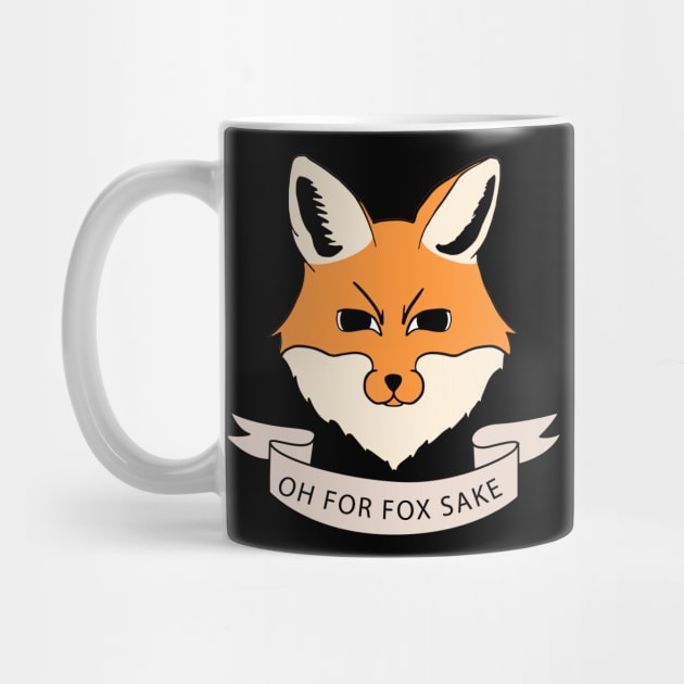 Fox Lover For Fox Sake Funny Gift Puns Animal Cute by DP Clothing